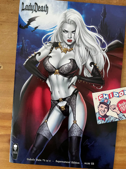 Comic - Lady Death Unholy Ruin #2 Elias Chatzoudis Sexy