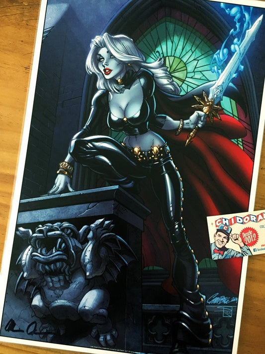 Print - Print Lady Death Scott Campbell Firma Con Coa