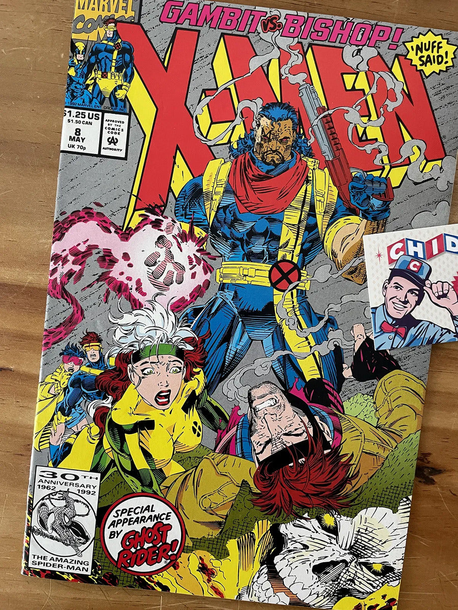 Comic - X-men #8 Jim Lee Wolverine Psylocke Bishop Rogue