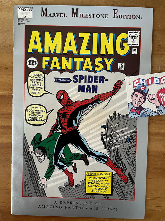 Comic - Amazing Fantasy #15 Marvel Milestone Spider-man 1st