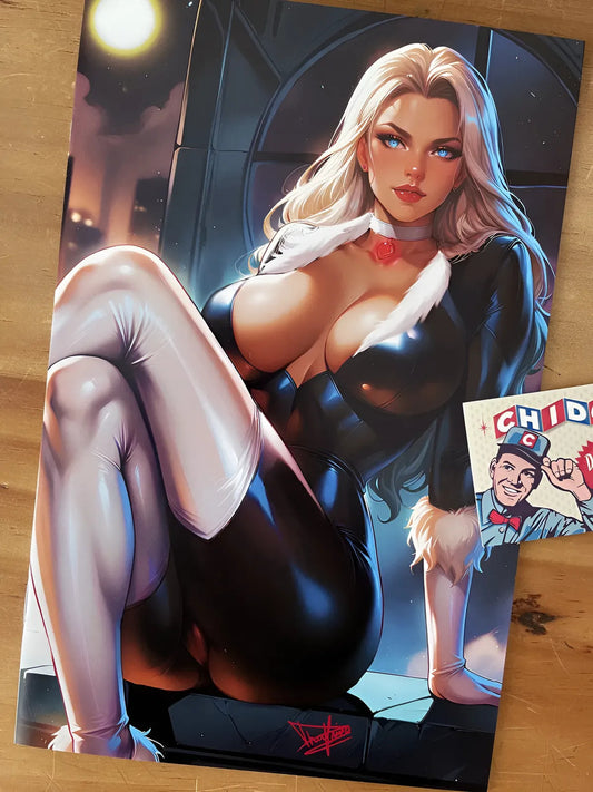 Sketchbook - Artist Alley Black Cat Dhaxina Sexy Variant