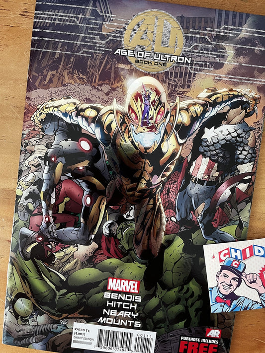 Comic - Age Of Ultron #1 Bryan Hitch Foil Cover