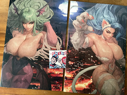 Comic - Street Fighter Darkstalkers Ickpot Felicia Morrigan