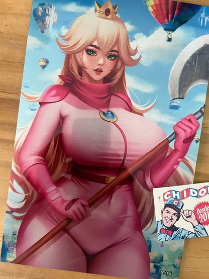 Comic - Patriotika Cosplaying Princess Peach Chan Metal Sexy