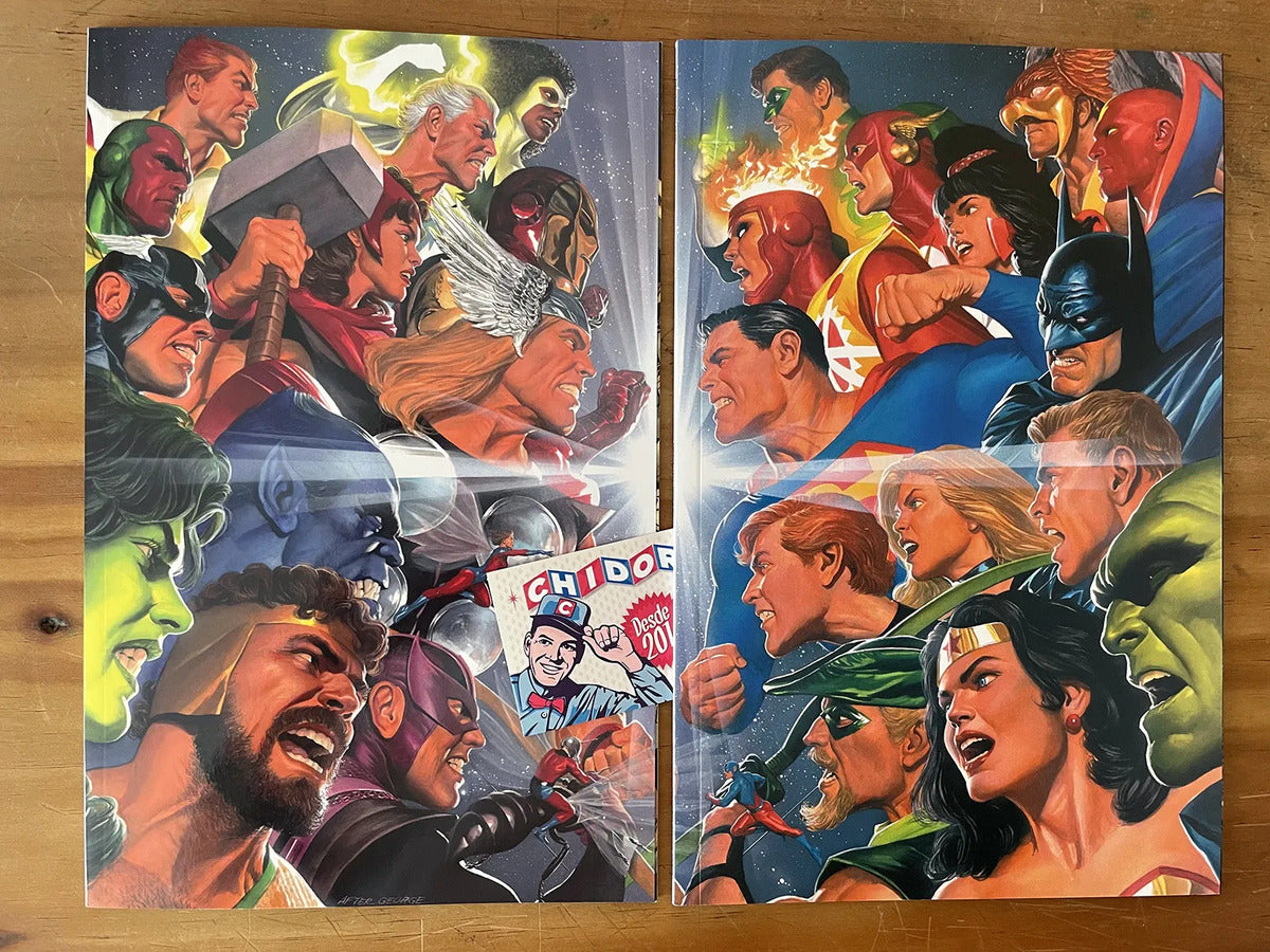 Comic Set - Avengers Vs Jla #4 Alex Ross Connecting Batman
