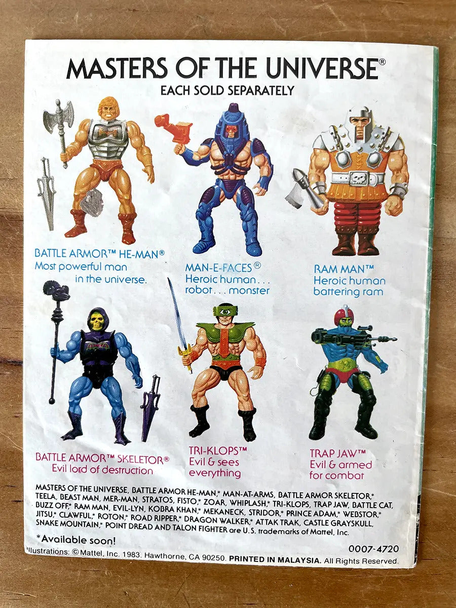 Mini Book - Masters Of The Universe 1982 Mattel Ramman Motu