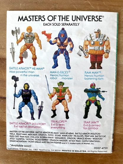 Mini Book - Masters Of The Universe 1982 Mattel Ramman Motu