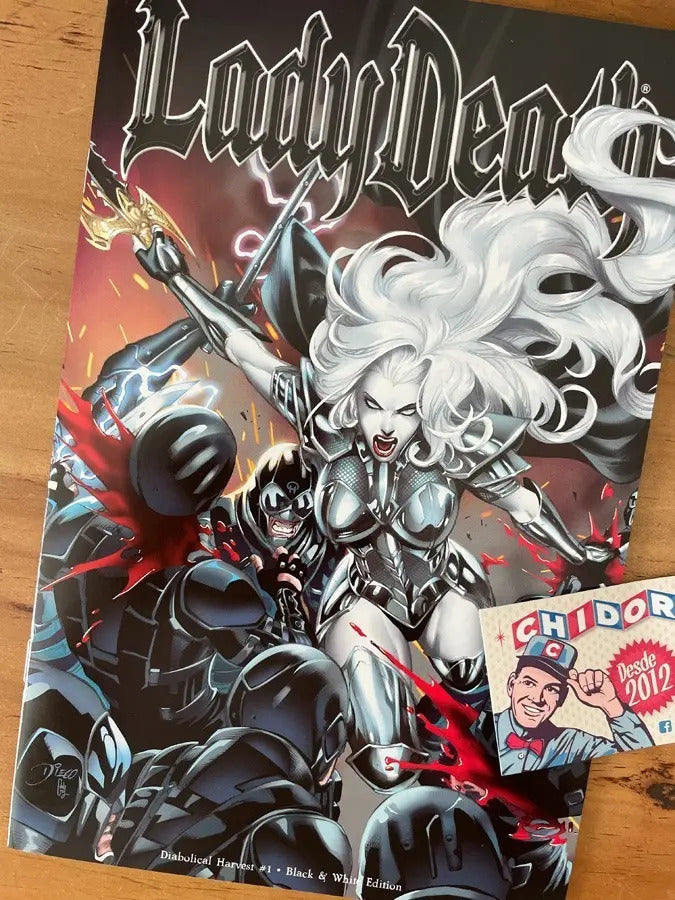 Comic - Lady Death Diabolical Harvest #1 Black & White Ed