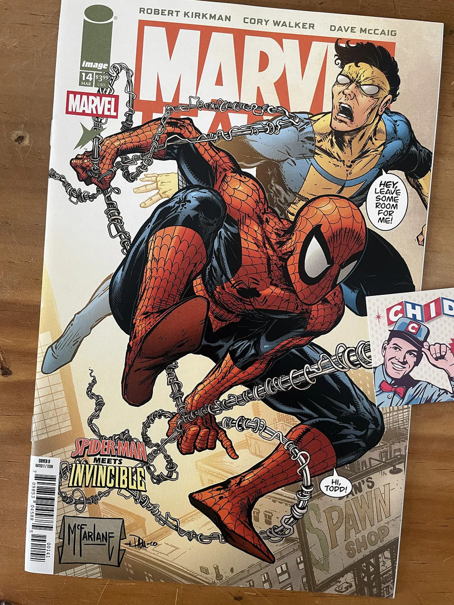 Comic - Marvel Team Up #14 Spider-man Invincible Mcfarlane