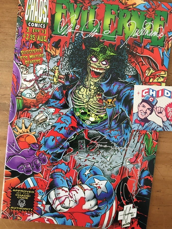 Comic - Evil Ernie Vs The Super Heroes Firmado Steven Hughes
