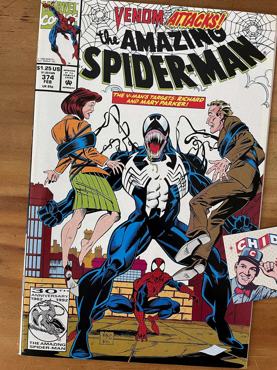 Comic - Armazing Spider-man #374 Venom Mark Bagley