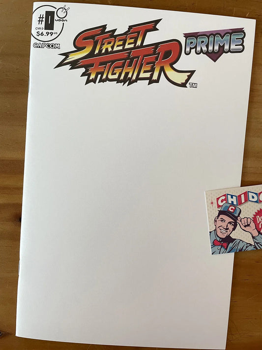 Comic - Street Fighter Prime #0 Blank Variant Chun Li Cammy