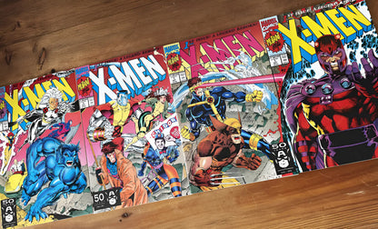 Comic Set - X-men #1 Jim Lee Set Connecting Completo Jean