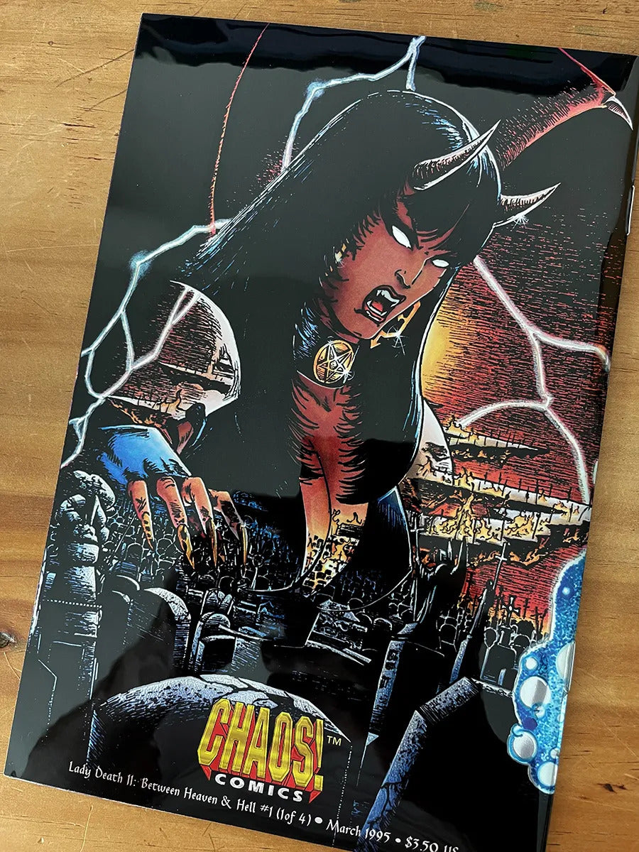 Comic - Lady Death Between Heaven & Hell Chrome Variant