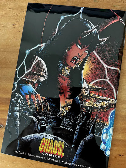 Comic - Lady Death Between Heaven & Hell Chrome Variant