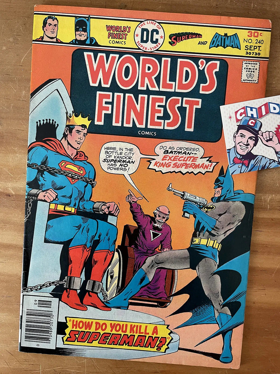 Comic - World's Finest #240 Superman Batman