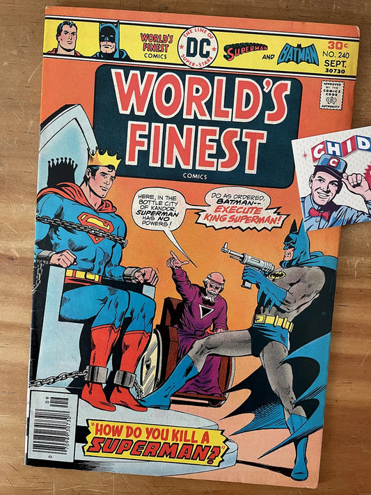 Comic - World's Finest #240 Superman Batman