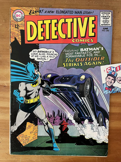 Comic - Detective Comics #340 Infantino Batman Robin 1965