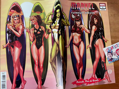 Comic - Marvel Swimsuit Special Mark Brooks Jean Grey Rogue