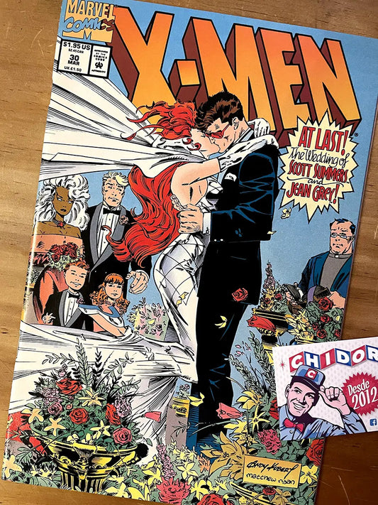Comic - X-men #30 Wedding Jean Grey Cyclops Andy Kubert