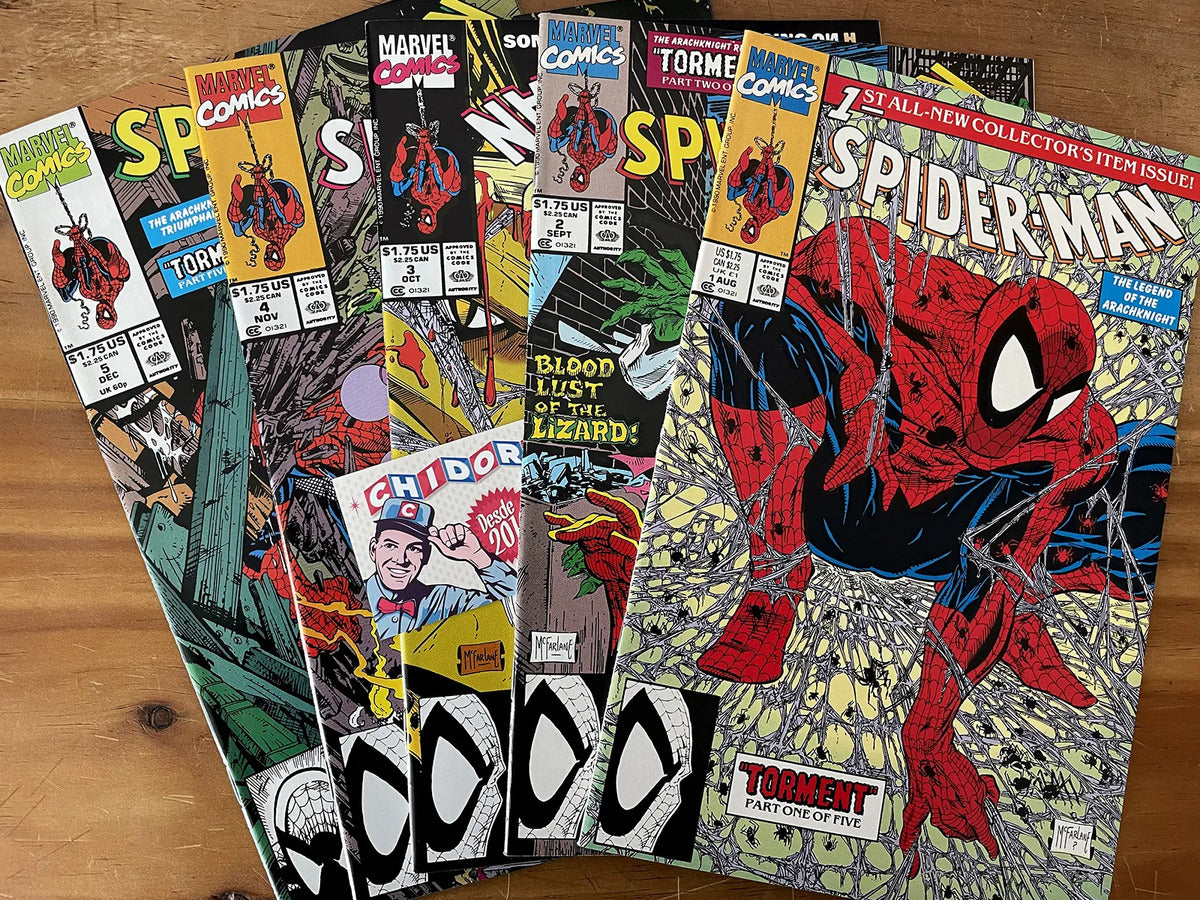 Comic Set - Spider-man #1-5 Torment Todd Mcfarlane Completo