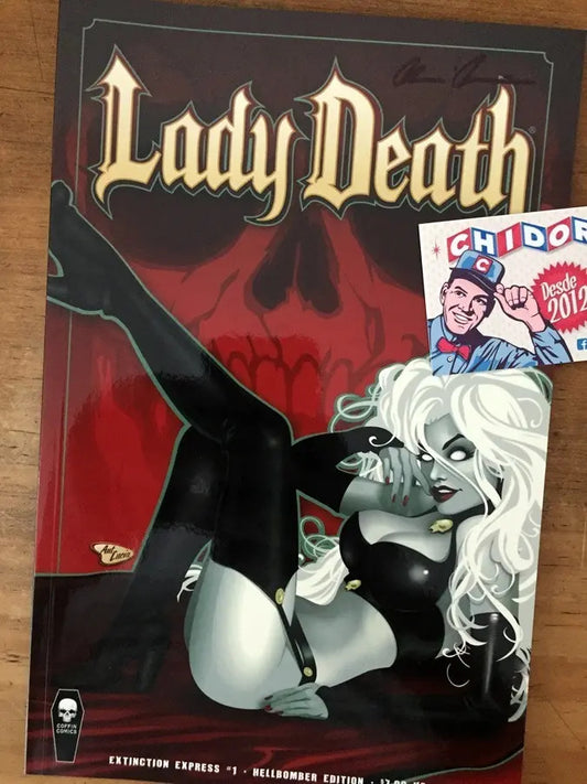 Comic - Lady Death Extinction Express 1 Hellbomber Firma Coa