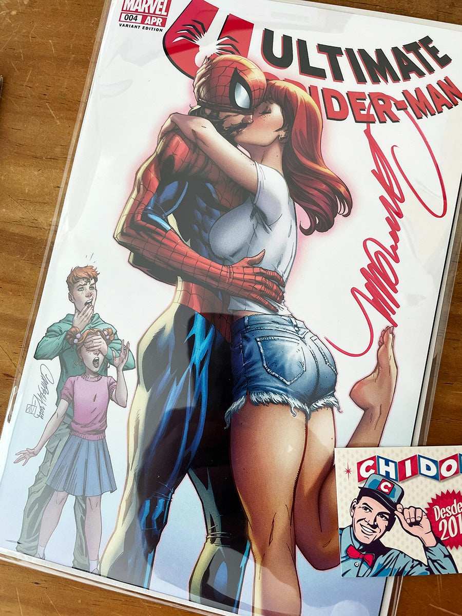 Comic Set - Ultimate Spider-man #4 Scott Campbell Firmado