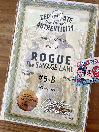 Comic - Rogue Savage Land #5 Firma Campbell Cover A, B Y C