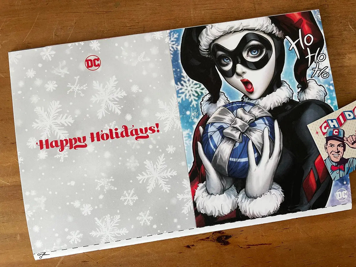 Comic - Harley Quinn #34 Artgerm Happy Holidays Card Sexy