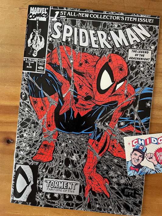 Comic - Spider-man #1 Silver Cover Torment Todd Mcfarlane
