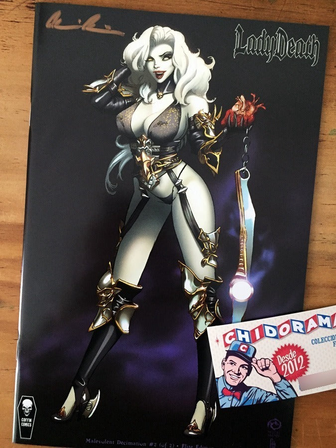 Comic - Lady Death Malevolent Decimation 2 Firmada