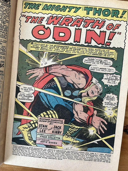 Comic - Mighty Thor #147 Jack Kirby Stan Lee 1967 Loki