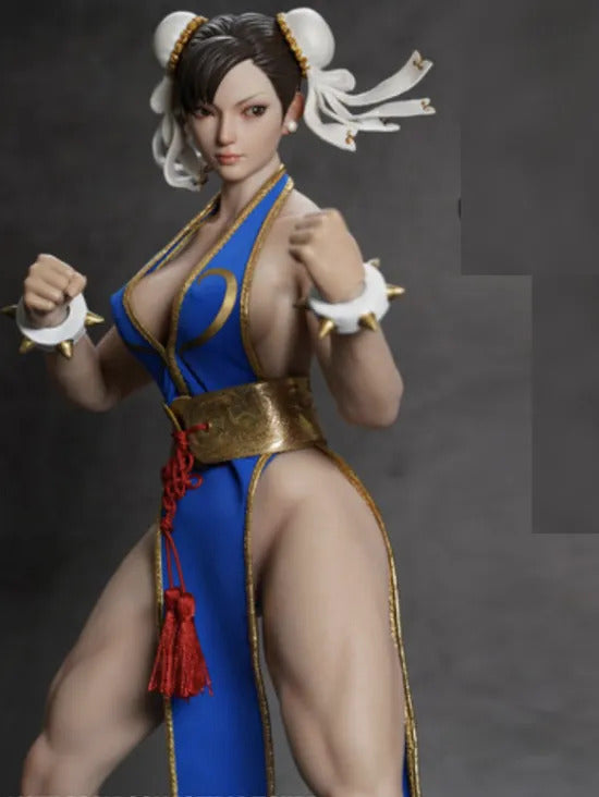 Figura - Chun-li Street Fighter Traje Azul P023b Play Toy