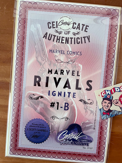 Comic - Marvel Rivals Ignite #1 Scott Campbell Set Firmado