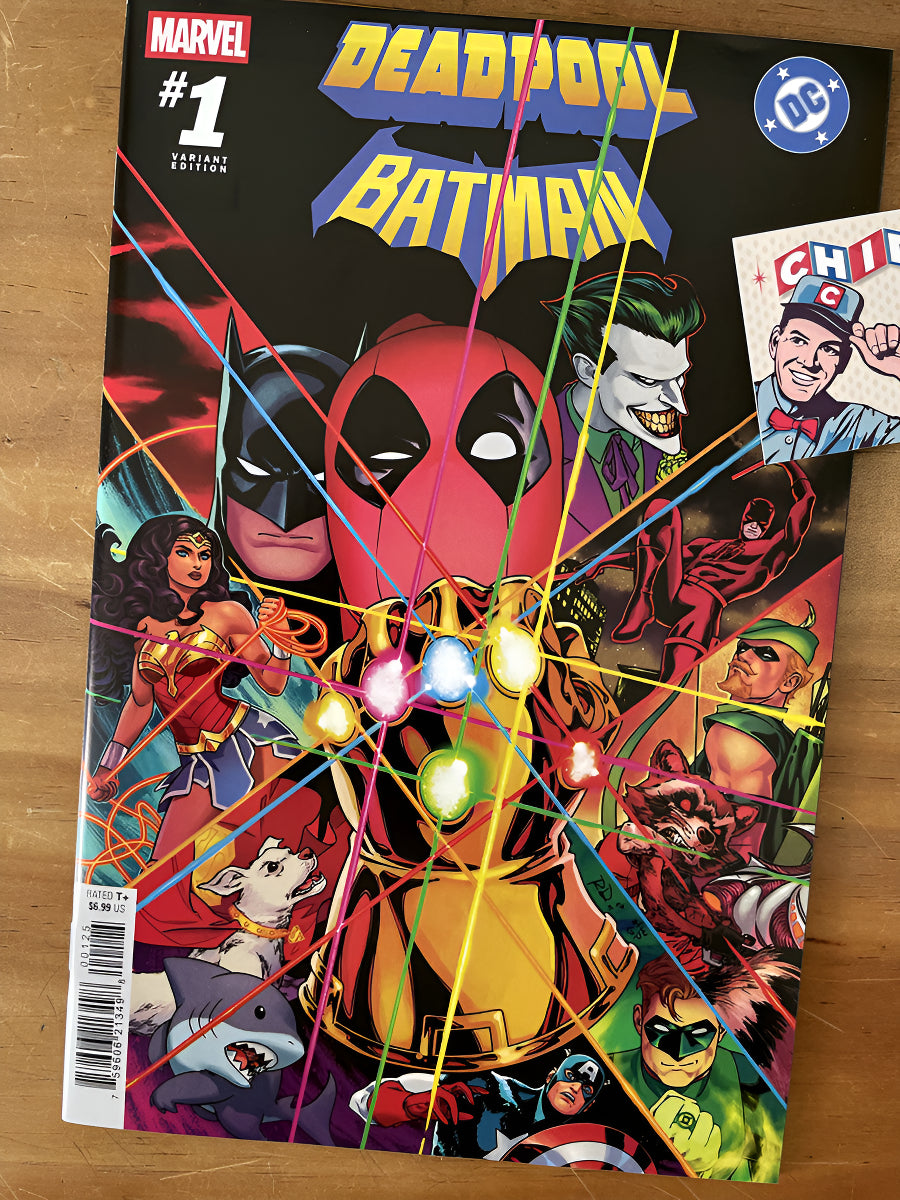 Comic - Batman Deadpool 1 Infinity Gauntlet Homage Dauterman