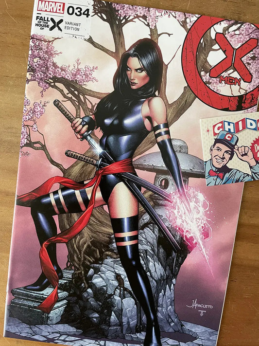 Comic - X-men #34 Fall Of The House Anacleto Sexy Psylocke