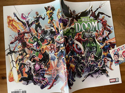 Comic - The Will Of Doom #1 Scott Campbell Variant Avengers