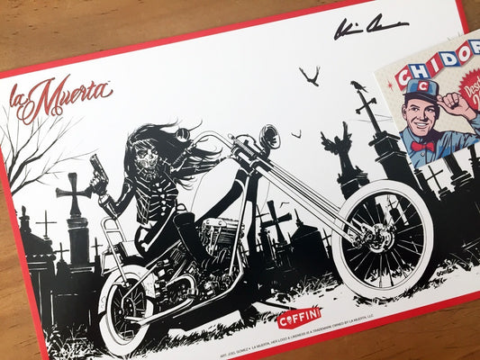 Print - Mini Print Lady Death La Muerta Biker Firmada Coa