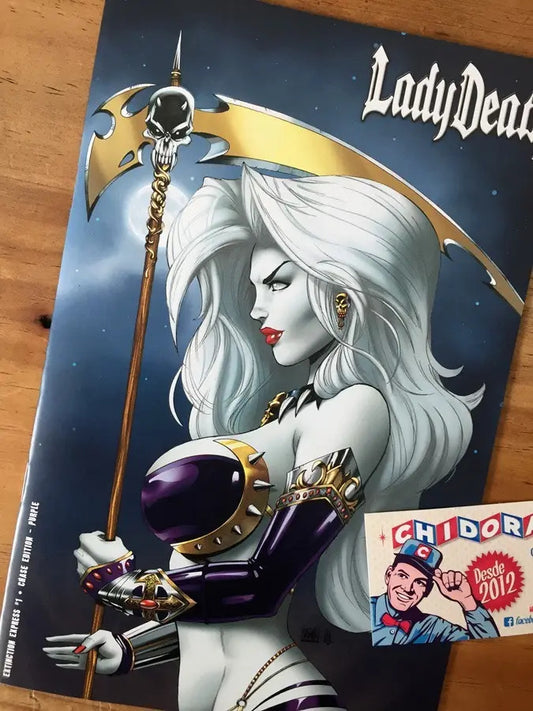 Comic - Lady Death Extinction Express #1 Chase Purple Var