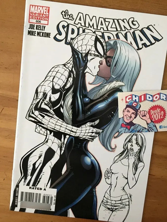 Comic - Amazing Spider-man #606 Scott Campbell Sketch Var