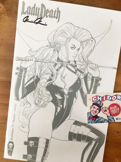 Comic K - Lady Death Revelations Incentive Firma Pulido Coa