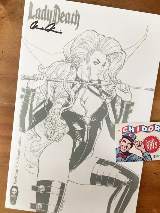 Comic K - Lady Death Revelations Incentive Firma Pulido Coa