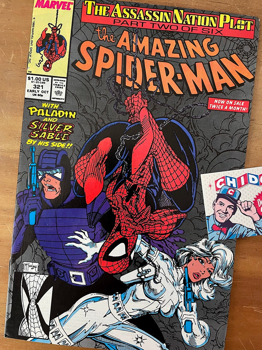 Comic - Amazing Spider-man #321 Todd Mcfarlane Silver Sable