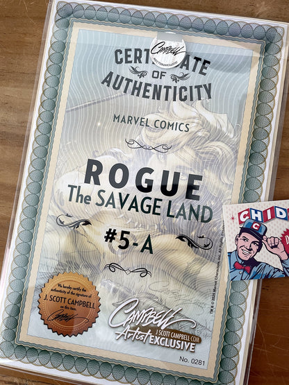 Comic - Rogue Savage Land #5 Firma Campbell Cover A, B Y C