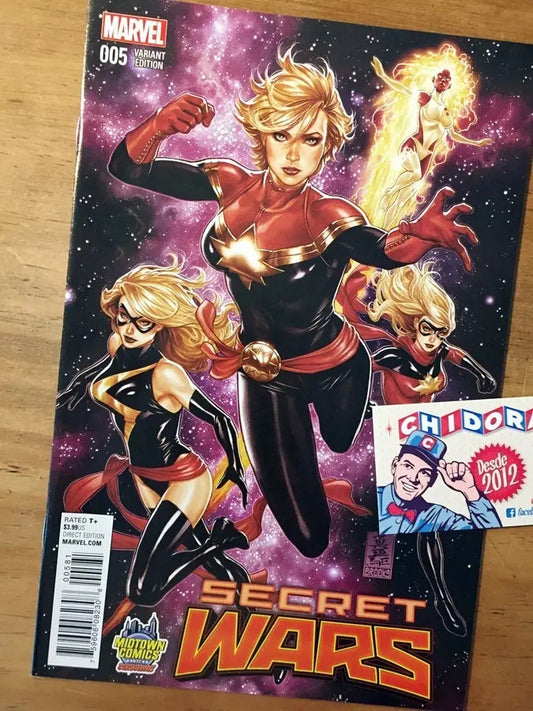 Comic - Secret Wars #5 Mark Brooks Captain Marvel Miss