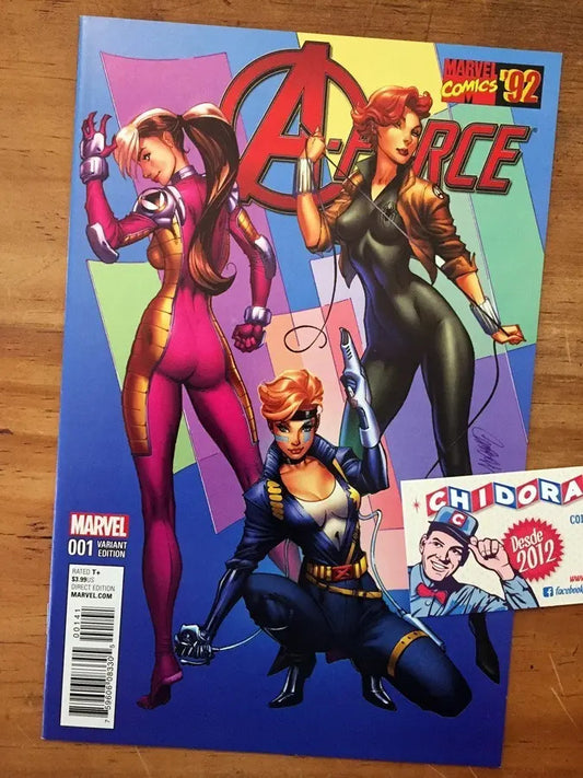 Comic - A-force #1 Scott Campbell Rogue Black Widow