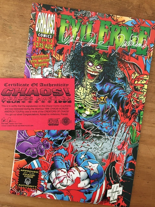 Comic - Evil Ernie Vs The Super Heroes Firmado Steven Hughes