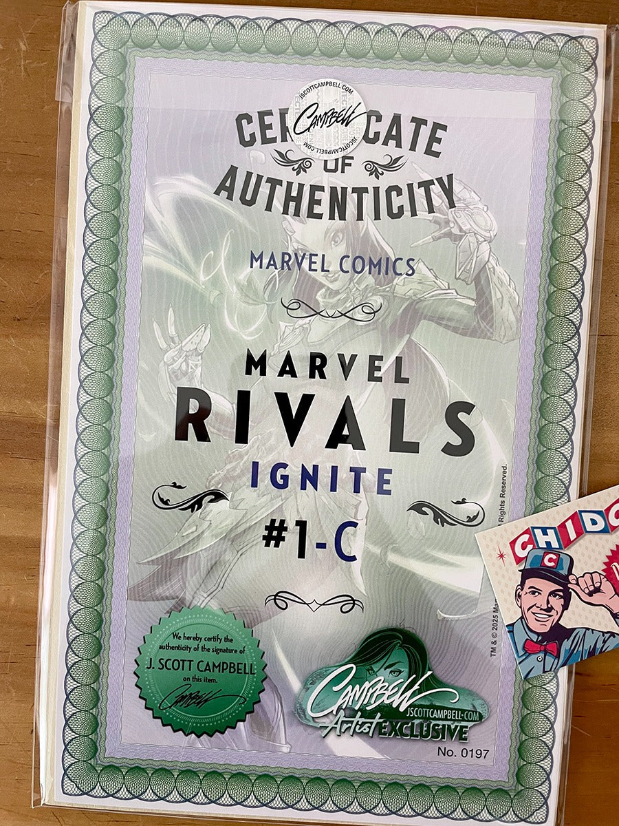 Comic - Marvel Rivals Ignite #1 Scott Campbell Set Firmado