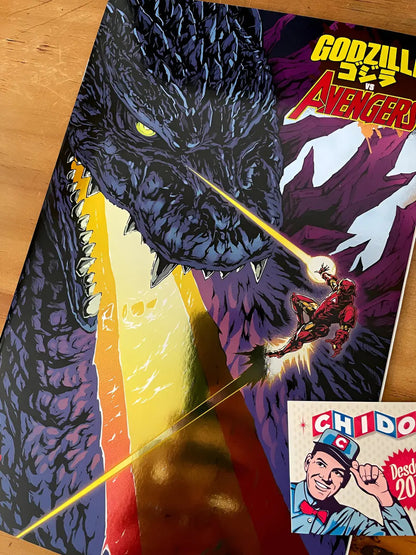 Comic - Godzilla Vs Avengers #1 Foil Variant