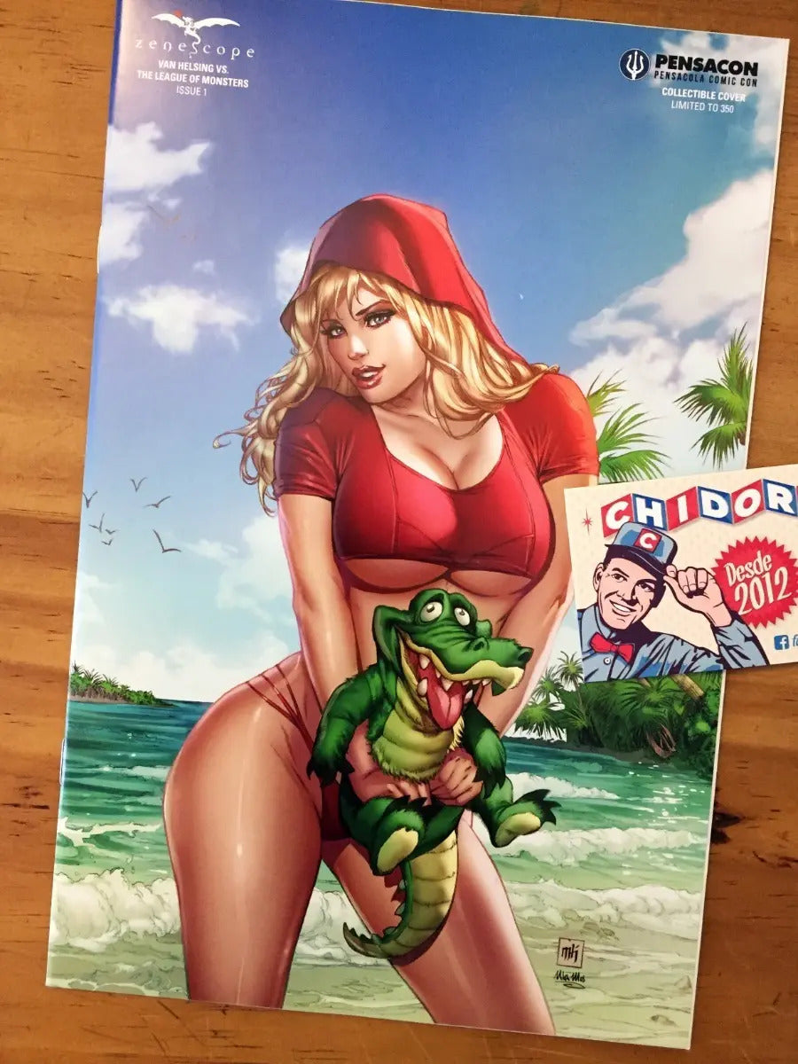 Comic - Van Helsing Vs Monsters #1 Sexy Mike Krome Pensacon
